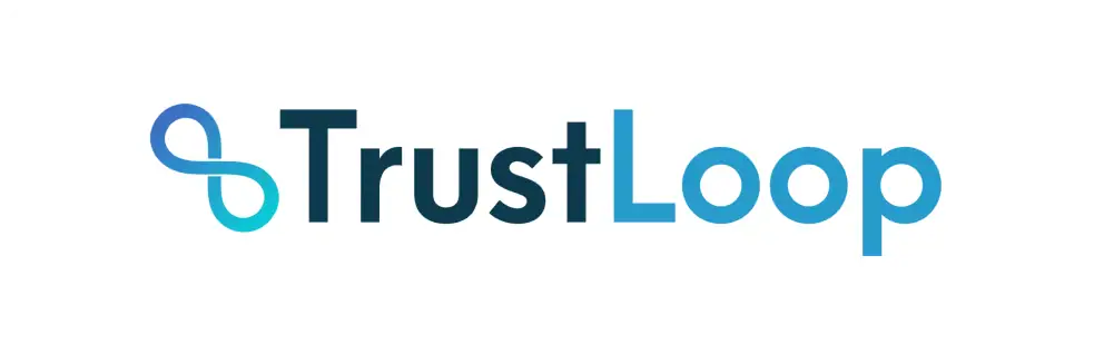 TrustLoop logo with interconnected loops for Solutions page.